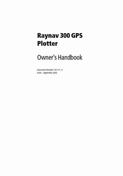 Raymarine Marine GPS System 300-page_pdf